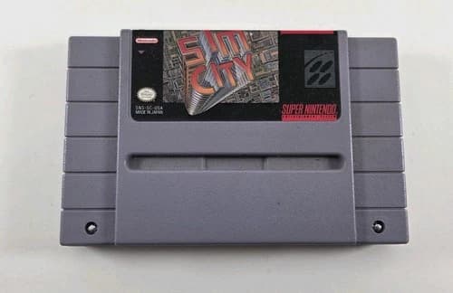 SimCity (Super Nintendo Entertainment System, 1991) SNES Authentic