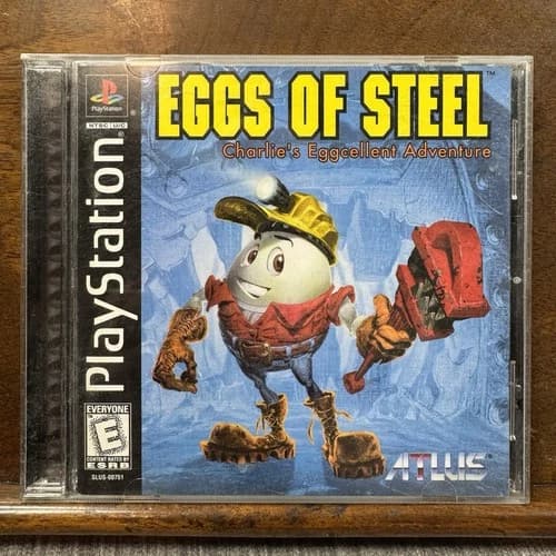 Eggs of Steel: Charlie's Eggcellent Adventure - PlayStation PS1 CIB W/ Reg Card!