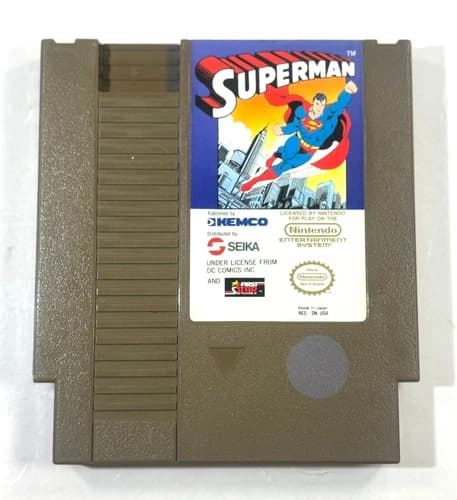 Superman (Nintendo NES, 1988) Authentic Tested