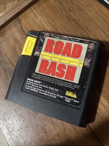 TESTED 100% OEM CARTRIDGE ONLY ORIGINAL Road Rash 1 Sega Genesis, 1992