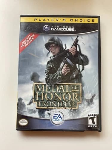 Medal of Honor: Frontline Player's Choice (Nintendo GameCube, 2004) CIB Tested