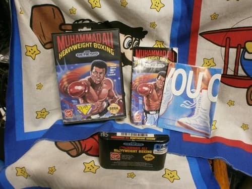 Sega Genesis Muhammad Ali Heavyweight Boxing Game COMPLETE