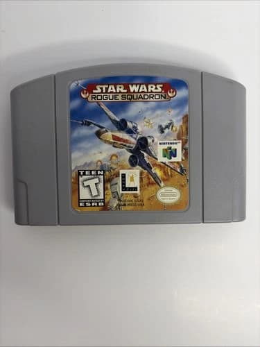Nintendo 64 N64 Star Wars Rogue Squadron Video Game Authentic Tested Working