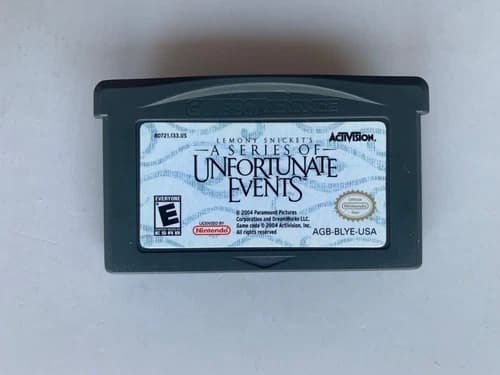 A Series of Unfortunate Events Lemony Snicket’s Game Boy Advance Nintendo GBA
