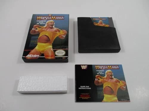 WWF WRESTLEMANIA Nintendo NES Game Complete In Box Authentic!
