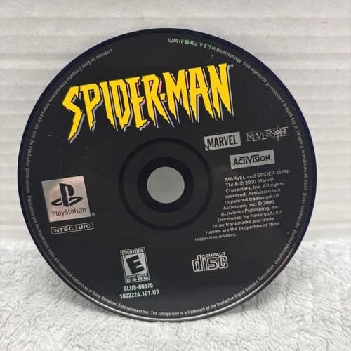 Spider-Man (Sony PlayStation 1, 2000) PSX PS1 - DISC ONLY Tested