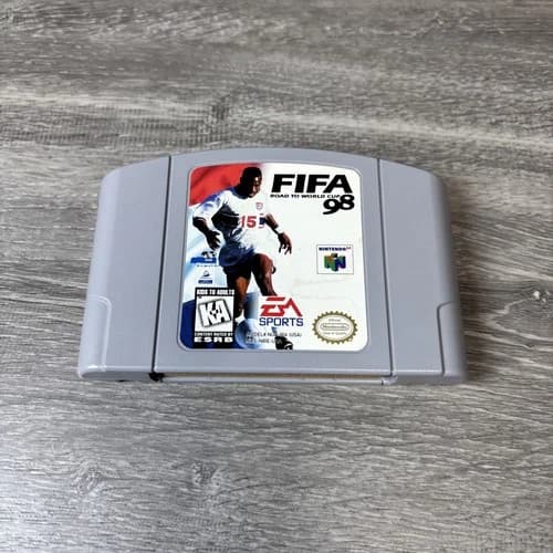 FIFA 98 Road to World Cup Nintendo N64 EA Sports Soccer Football Cartridge Only