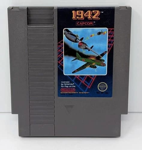 1942 (Nintendo Entertainment System NES, 1986) Authentic - Tested & Working!