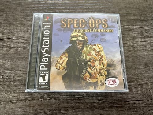 Spec Ops: Airborne Commando (Sony PlayStation 1, 2002) Complete with Manual CIB
