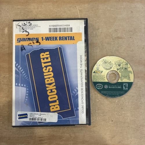 M212) The SpongeBob SquarePants Movie (Nintendo GameCube, 2004) Disc Only