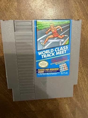 World Class Track Meet (Nintendo NES, 1988) Retro Game Cart W/ Power Pad