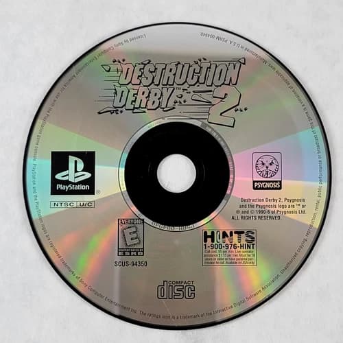 Destruction Derby 2 [Greatest Hits] - Loose Sony PS1 Playstation 1 Disc