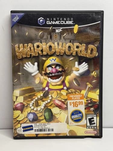 Wario World (Nintendo GameCube, 2003) Complete Blockbuster CIB