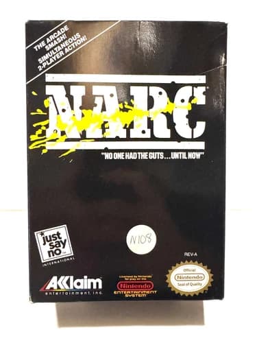 NARC NES Original Game (Nintendo Entertainment System, 1990)
