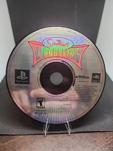 The Simpsons Wrestling (Sony Playstation PS1 Activision 2001) Disk Only Tested