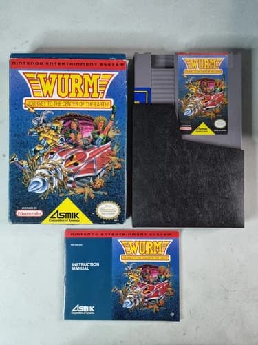 Wurm: Journey to the Center of the Earth (Nintendo NES, 1991) CIB Complete