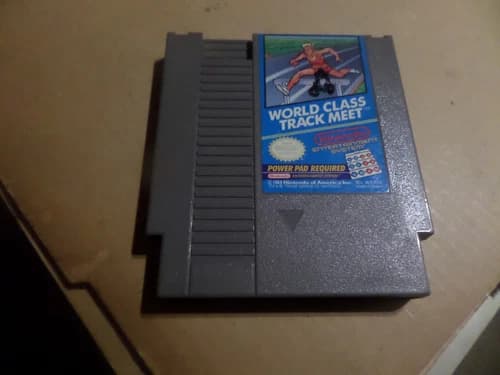 WORLD CLASS TRACK MEET ORIGINAL NINTENDO GAME CLASSIC SYSTEM NES HQ