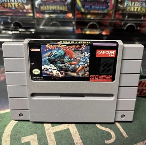 Super Street Fighter II Turbo SNES Authentic Cartridge Tested Working Clean