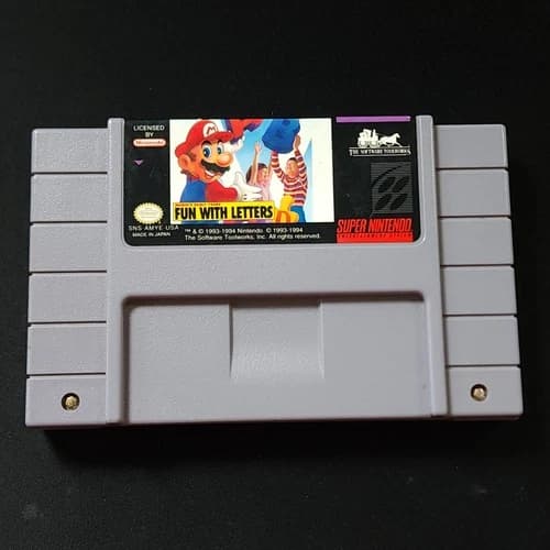 Mario's Early Years: Fun With Letters (Super Nintendo Entertainment System