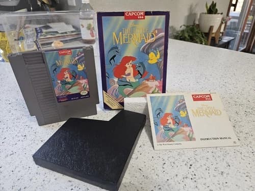 Disney's The Little Mermaid (Nintendo NES, 1991) - CIB Complete with Protector