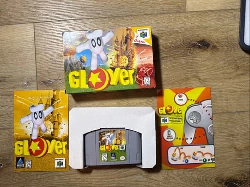 Glover with Box and Manual (CIB Nintendo 64 N64)