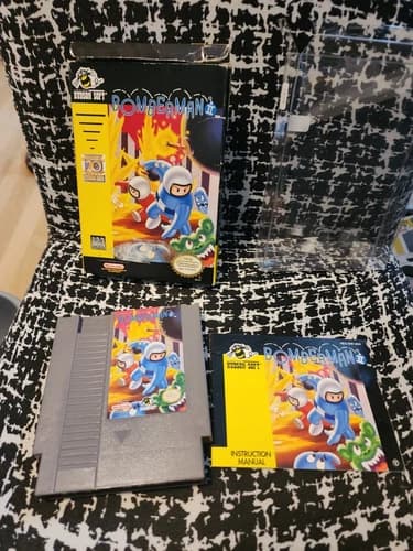 Bomberman II (Nintendo Entertainment System | NES) Complete With Manual CIB