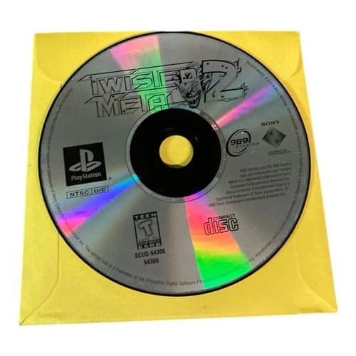 Sony PlayStation 1 PS1 Disc Only TESTED Twisted Metal 2 1996 GH