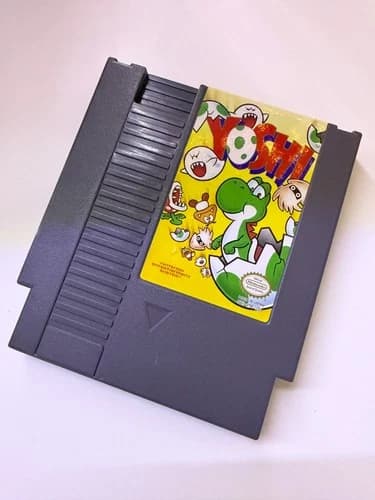 Nintendo NES Yoshi Game Cartridge (Cleaned, Tested, Working)
