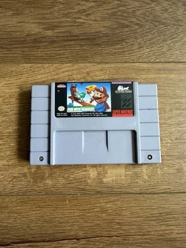 Mario's Early Years Fun with Numbers Super Nintendo Entertainment System SNES