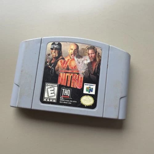 WCW Nitro N64 (Nintendo 64, 1996) Authentic Cartridge