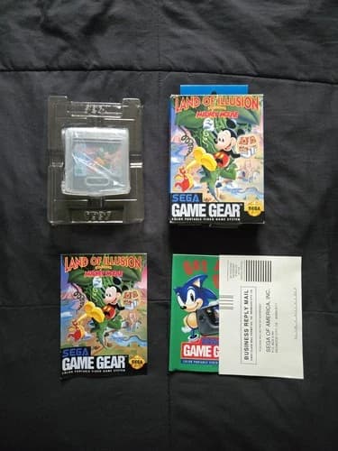 Land of Illusion Starring Mickey Mouse (Sega Game Gear, 1993) 100% Complete CIB
