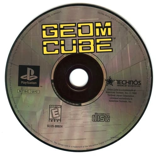 Geom Cube Sony PlayStation 1 PS1 PSX Game Disc Only