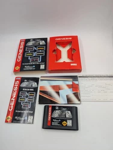 Williams Arcade's Greatest Hits (Sega Genesis, 1996) Complete In Box CIB