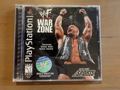 WWF War Zone (Sony PlayStation 1 PS1, 1998) Complete - CIB w/Manual