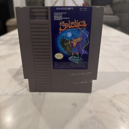 Solstice: The Quest for The Staff of Demnos (Nintendo NES 1990) Clean