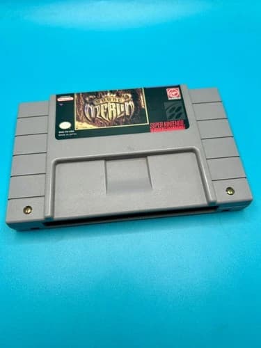 Young Merlin SNES Loose Cartridge Tested & Working Label Intact + Bonus Sticker!