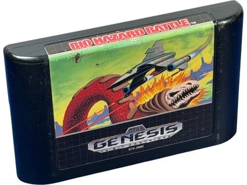 Bio Hazard Battle Sega Genesis Game Cartridge Sci-Fi Action Shooter