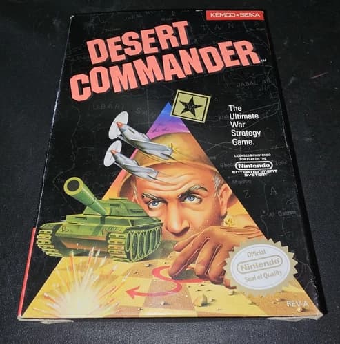 Desert Commander (Nintendo Entertainment System, 1989) CIB COMPLETE NES