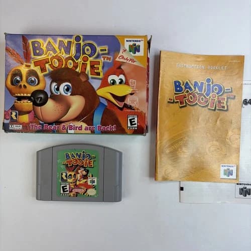 Banjo Tooie (Nintendo 64 N64) CIB Box Manual Tested Authentic