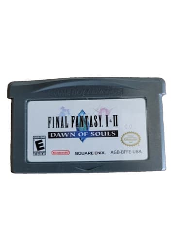 Final Fantasy 1 and 2 Dawn of Souls Gameboy Advance 2004 Cartridge Only