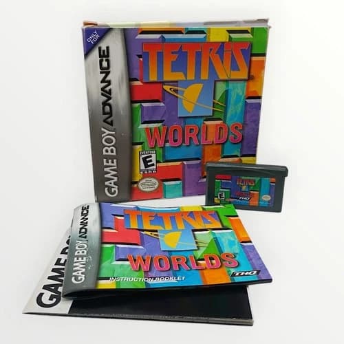 Tetris Worlds Game Boy Advance GBA 2001 Complete in Box CIB Authentic Video Game
