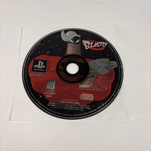 Blasto (Sony PlayStation 1, 1998) PS1 Disc Only -- TESTED & Working- GOOD/FAIR
