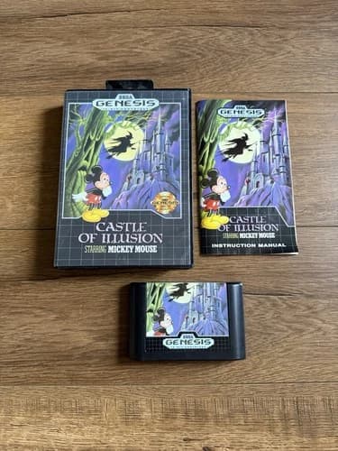 Castle of Illusion Starring Mickey Mouse (Sega Genesis, 1990) Complete CIB