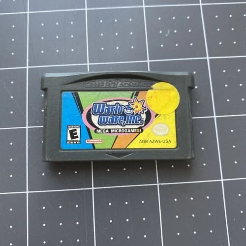 WARIO WARE, INC Mega Microgames Nintendo GBA Gameboy Advance Authentic TESTED