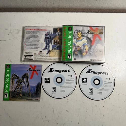 Xenogears (Sony PlayStation 1, 1998) PS1 Square Enix Role-Playing Video Game