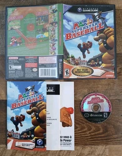 Mario Superstar Baseball (Nintendo GameCube, 2005) Complete CIB - Tested
