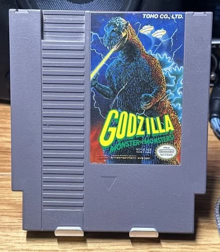 Godzilla: Monster of Monsters (Nintendo NES, 1989) Authentic Tested