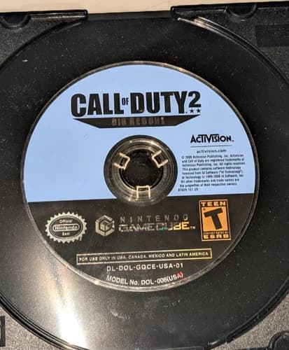 Call of Duty 2: Big Red One (Nintendo GameCube 2005) Disc Only -TESTED WORKING
