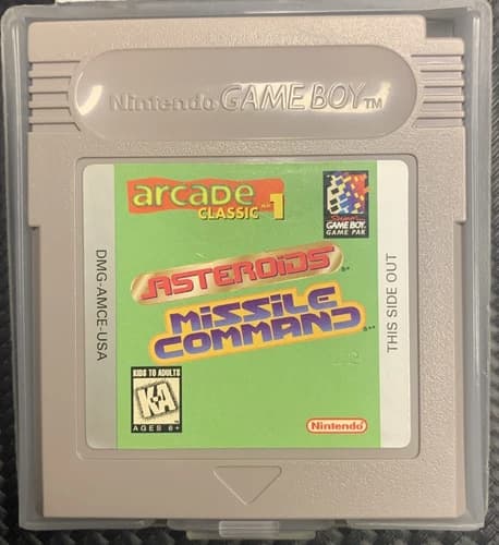 Arcade Classic 1: Asteroids/Missile Command Nintendo Game Boy - Cartridge Only