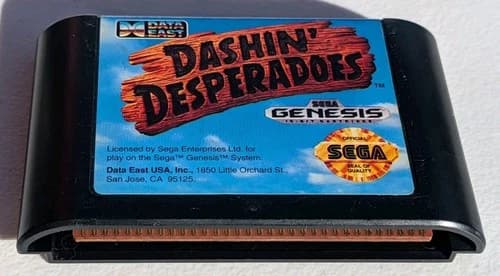 Dashin' Desperadoes (Sega Genesis, 1993) Cartridge Only Tested Working Authentic
